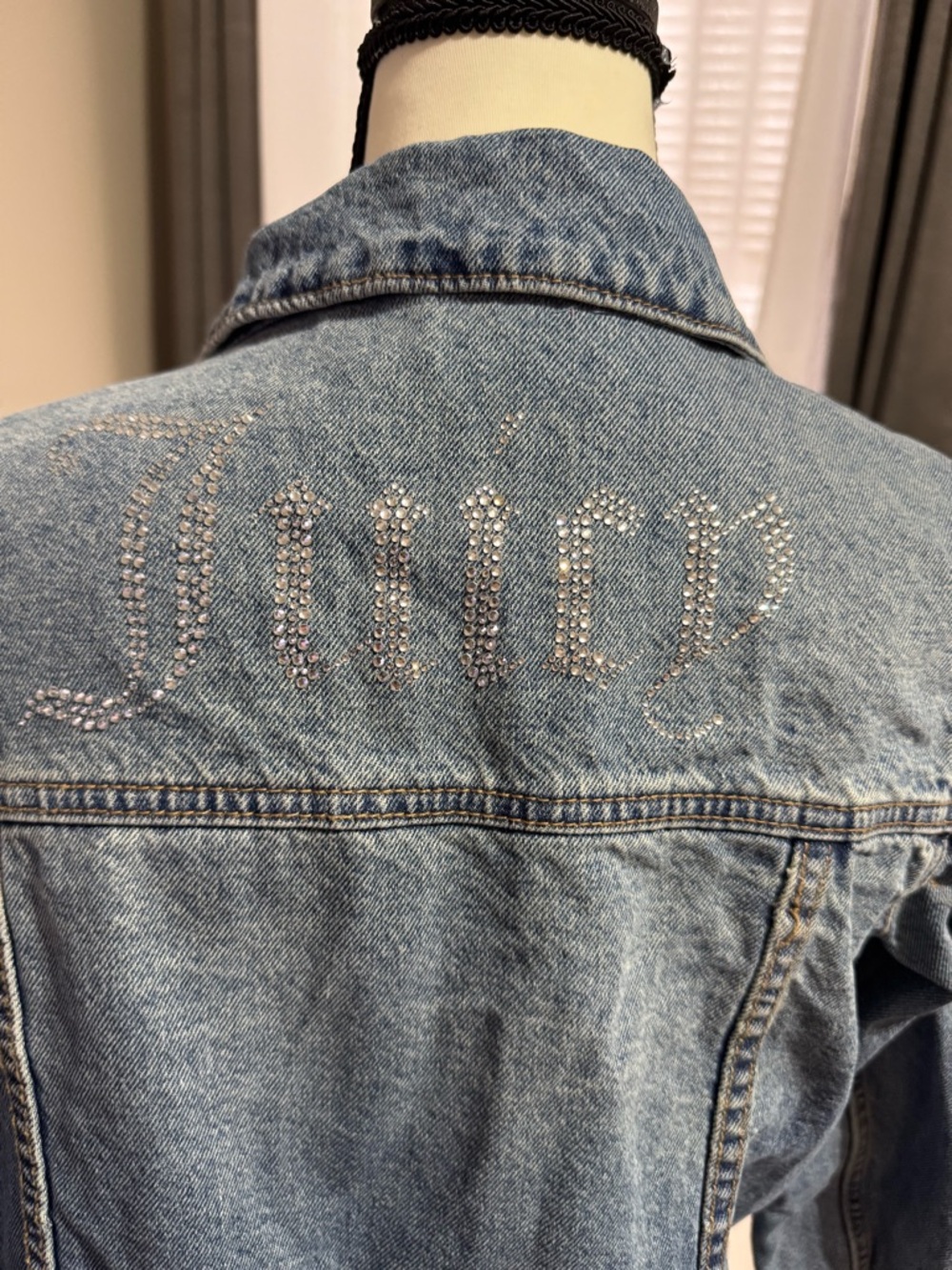 Juicy Couture Light Blue Denim Jean Jacket - Picture 5 of 6